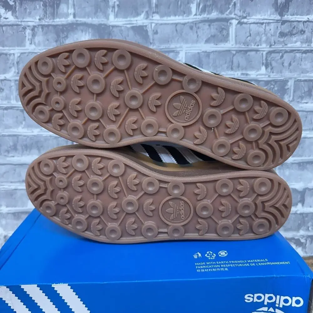Adidas Gazelle Bold Black White Gum Triple Stacked IE0876 Womens Size 7.5 New